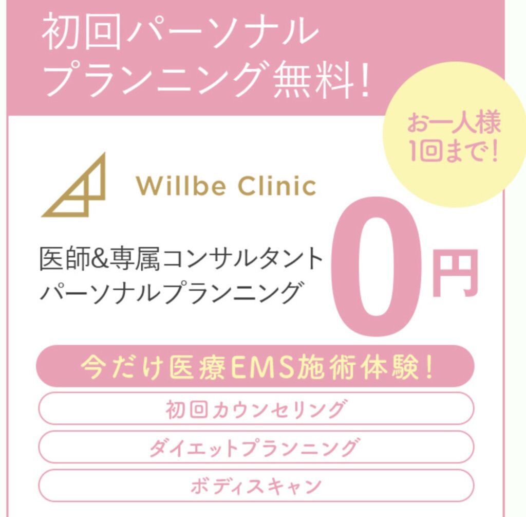 利用の流れ: 医療ダイエット Willbe Clinic (ウィルビークリニック)女性用