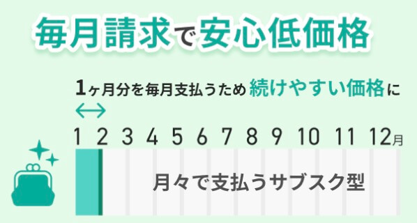 ヘアリティ(ミノフィナ通販)なら毎月請求で安心低価格