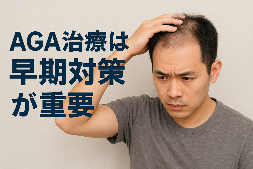 AGA治療は早期対策が重要|はえちょるAGA治療の忖度なし評価
